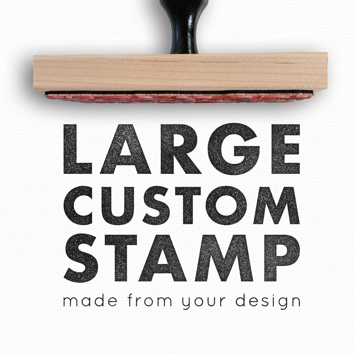 Large Wood Mounted - Custom Rubber Stamp — Modern Maker Stamps